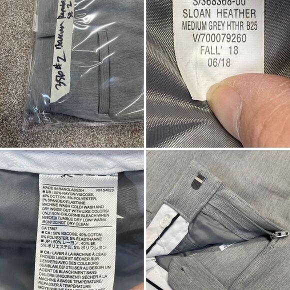 Banana Republic womens sloan heather gray pants size 2 business casual trousers - Picture 12 of 12